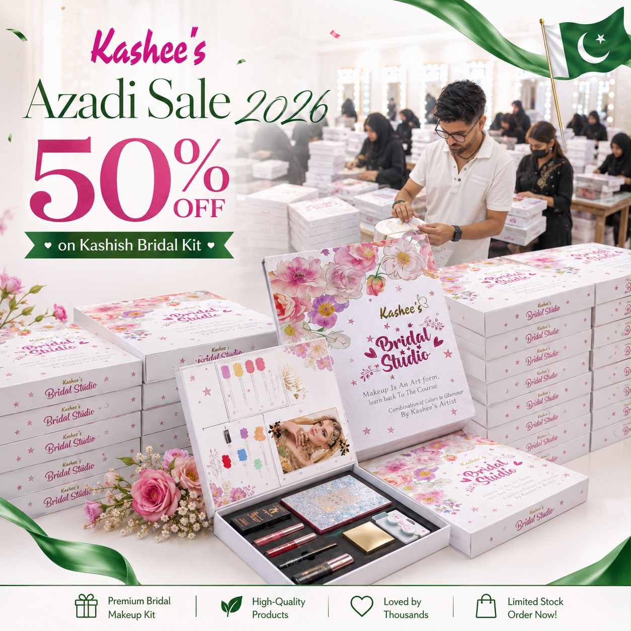 Kashee's Bridal Kit Studio Limited Time Offer All Makeup In Deal